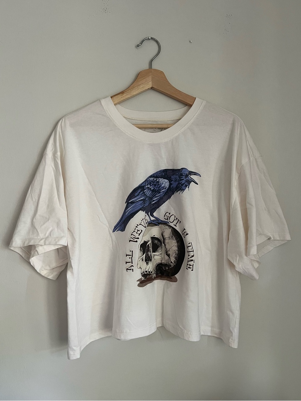 Target Modern Lux Skull and Bird Graphic Tee